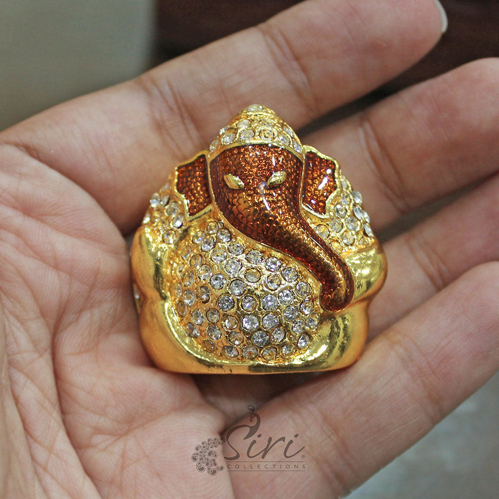 Gold Plated Lord Ganesh Idol