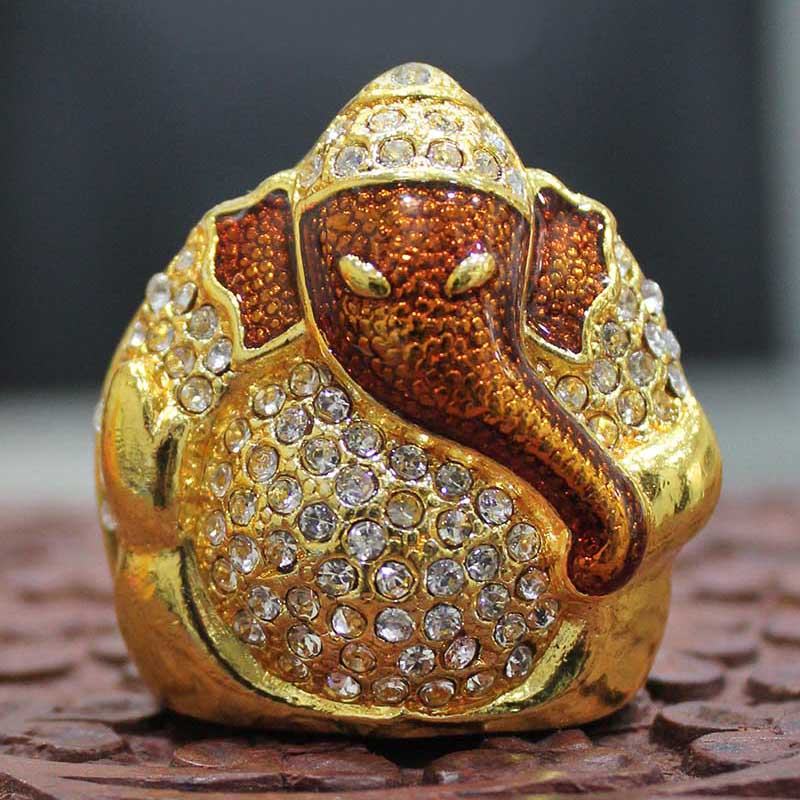 Gold Plated Lord Ganesh Idol
