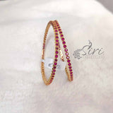 Beautiful Pair of Bangles in Small Rubies