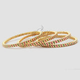 Multi Stone Set of Four Bangles