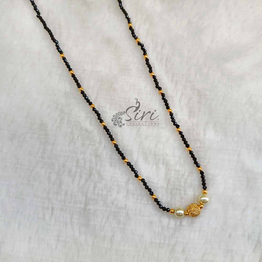 Beautiful Simple Black Spinels Mangalsutra