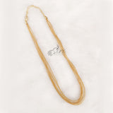 Simple Light Weight Chain Necklace in Gold Micro Polish