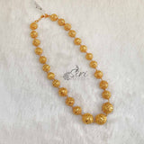 Designer Micro Gold Polish Balls Necklace