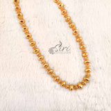 Beautiful Designer Gold Plated Beads Chain Necklace