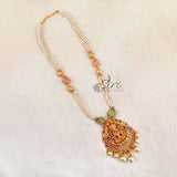 Beautiful Beads Chain Necklace in Lakshmi Pendant